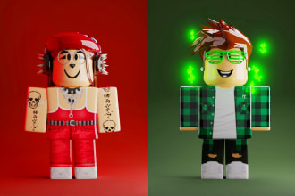 create printable custom portrait of your roblox avatar