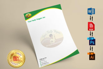 design letterhead and invoice in editable word format