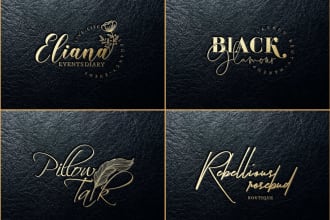 design signature logo and branding kit with stationery