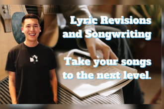 edit and revise your song lyrics or write lyrics any genre