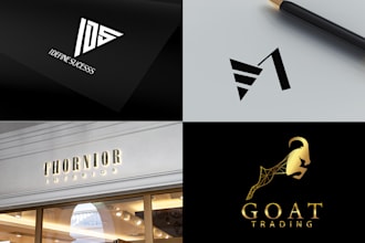 do modern minimalist logo design with brand style guide