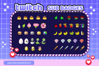 cool custom twitch sub badges