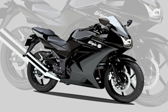 draw your car or any vehicle into cartoon vector art