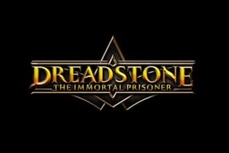 create logo title game text with medieval or rpg style