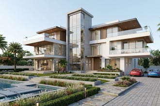 produce 2d, 3d and render drawing using revit