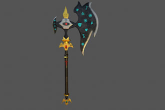 create 3d game assets in fbx or obj format