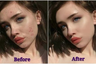 do quick beauty retouching, face retouch in photoshop