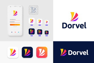 design modern app icon logo in 24 hours