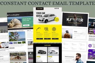 design mailchimp, a constant contact newsletter template