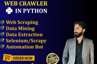 do web scraping, data mining, extraction  and web automation