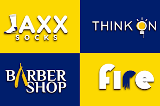 design simple wordmark and lattermark logo