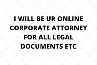 be online corporate attorney all legal documents contracts