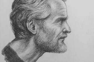 do drawings of people and animals in charcoal