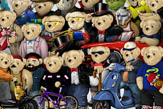 create animal illustration like the polo bear style