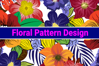 seamless floral pattern design for your fabric