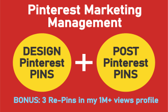 setup, optimize and do pinterest marketing, pins and boards with organic growth