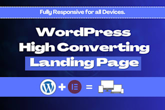 create responsive wordpress landing page and squeeze page