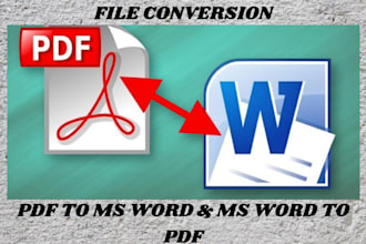 convert PDF to ms word