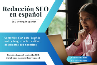 write SEO spanish content for blogs and websites