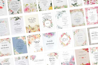 design professional wedding or event invitation