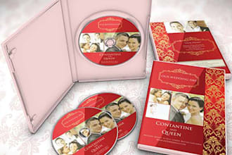make custom wedding dvd case