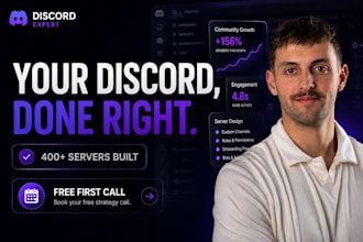 create a professional discord server with the best design and setup
