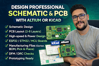 design professional schematic and pcb with altium or kicad