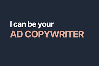 be your advertising copywriter