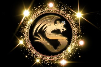 design 3d elegant silver and gold logo