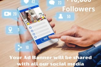 design and advertise your ad banner in our social entertainment blog