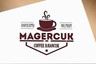 design coffee logo, tea, café, green tea, tea