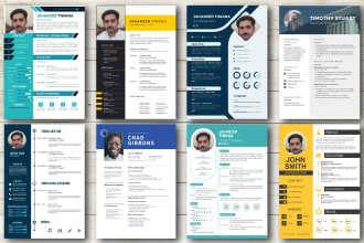 design professional resume, editable cv for you