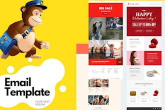 design mailchimp email template, automation, newsletter, campaign expert