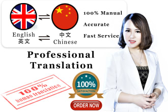 provide professional chinese and english translation service
