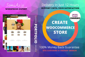 design ecommerce wordpress website, shopify or woocommerce