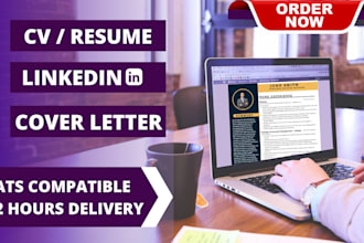write your senior executive CV, resume, cover letter and optimize your linkedin