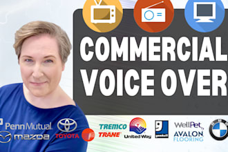 record voice over for commercial, tv, radio, internet, political ad campaign
