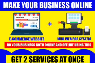 design ecommerce online store with mini pos system