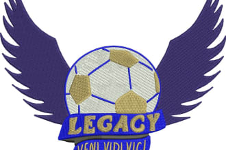 do logo embroidery digitizing in dst,pes,jef,emb in 1 hour