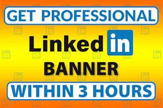 design a professional linkedin banner for your business or personal profile