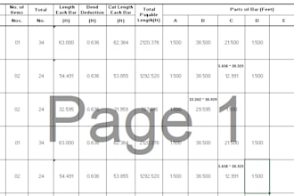 create bar bending schedule bbs for your structural drawings