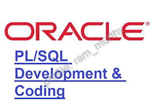 develop code in plsql for oracle applications and databases