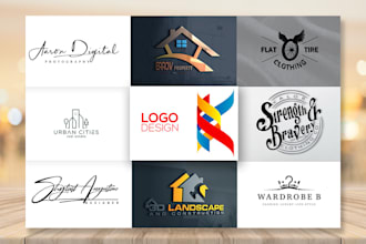 do custom lettering, typography font and signature logo