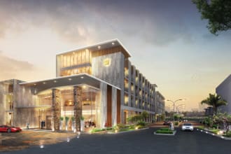 render architectural visualization for medium sized buildings