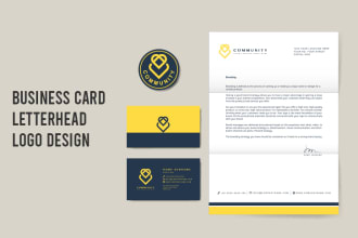 design luxury business card, letterhead, and stationery in 4 hours