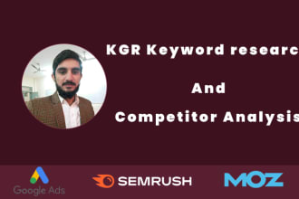 do kgr keyword research and competitor analysis