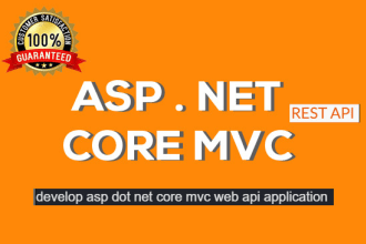build asp dot net core mvc, web api, entity framework