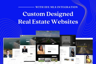 build idx mls real estate website for agent, realtor, broker