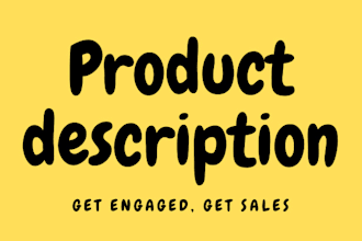 write catchy product description for ebay and ecommerce stores