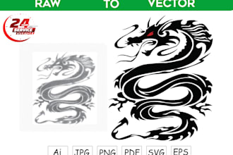 vector tracing vector art drawing line art raster to vector
